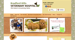 Desktop Screenshot of bradfordhillsveterinaryhosp.com